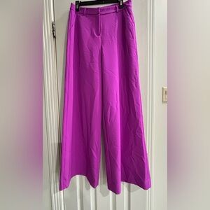 L'AGENCE S2625SVE WIDE LEG  PILAR PURPLE / PINK PANTS TROUSERS SIZE 8 EUC
